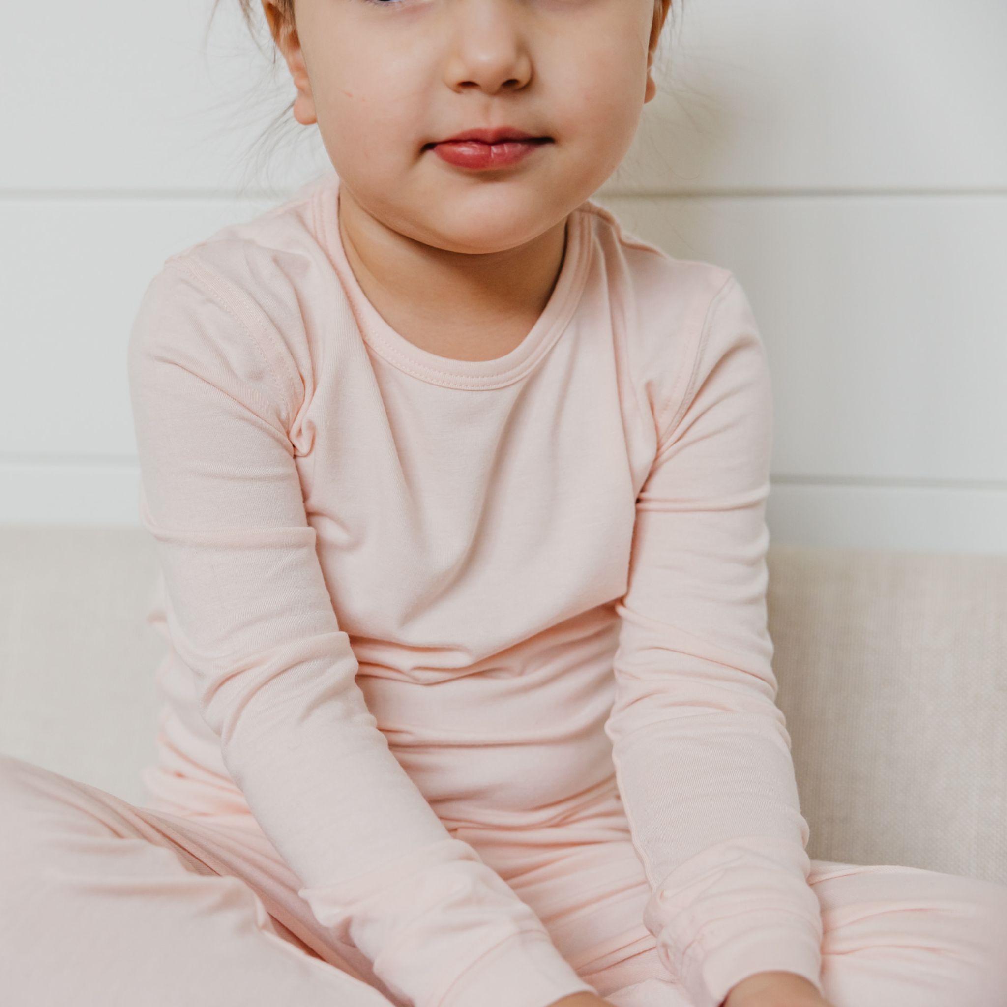 2pc Long Sleeve Pajama Set - Blush