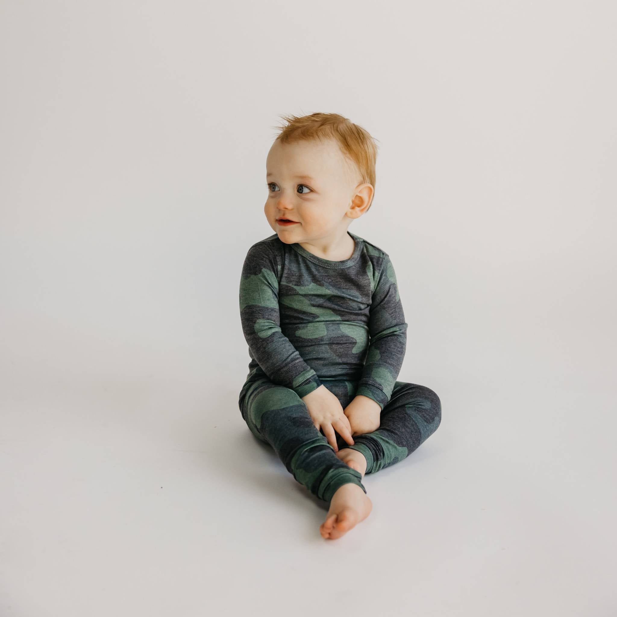 2pc Long Sleeve Pajama Set - Hunter