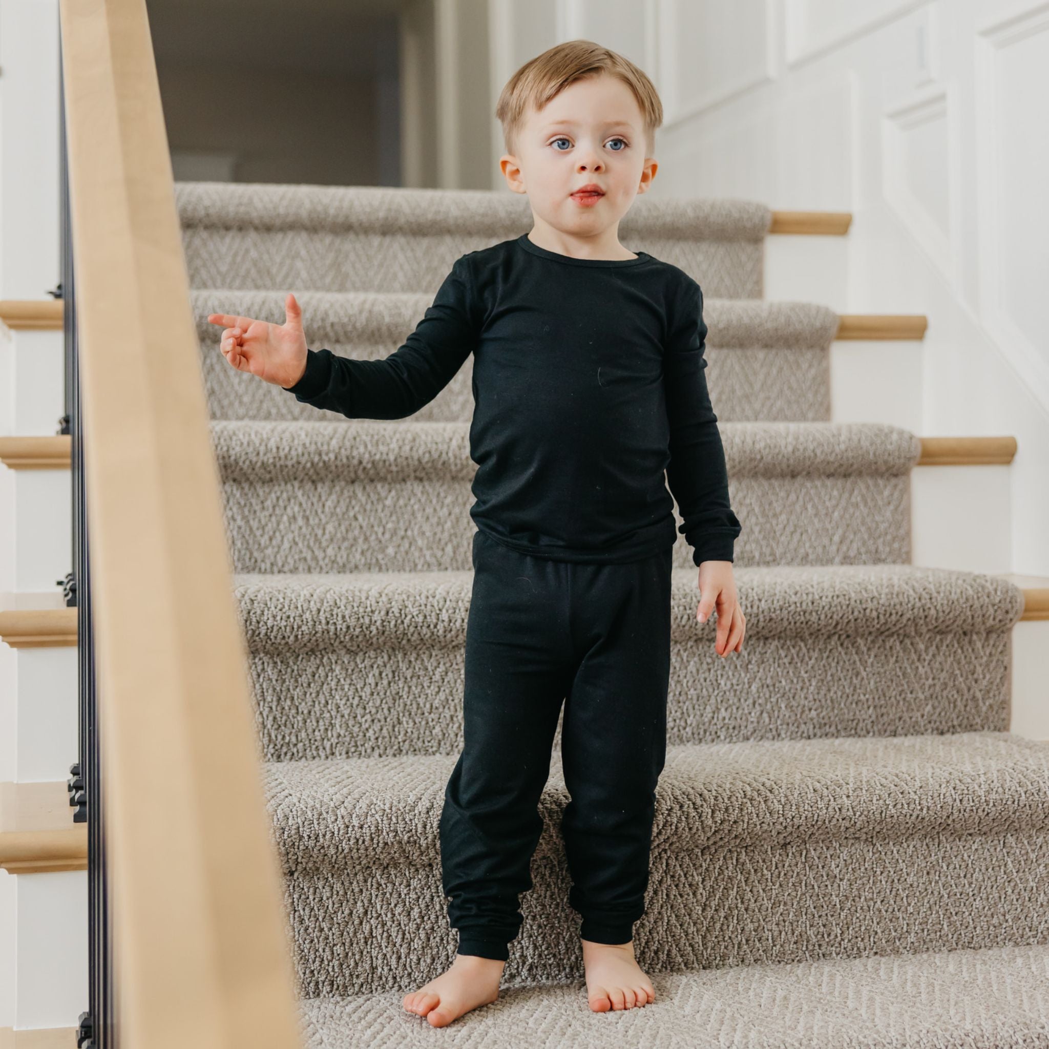 2pc Long Sleeve Pajama Set - Midnight