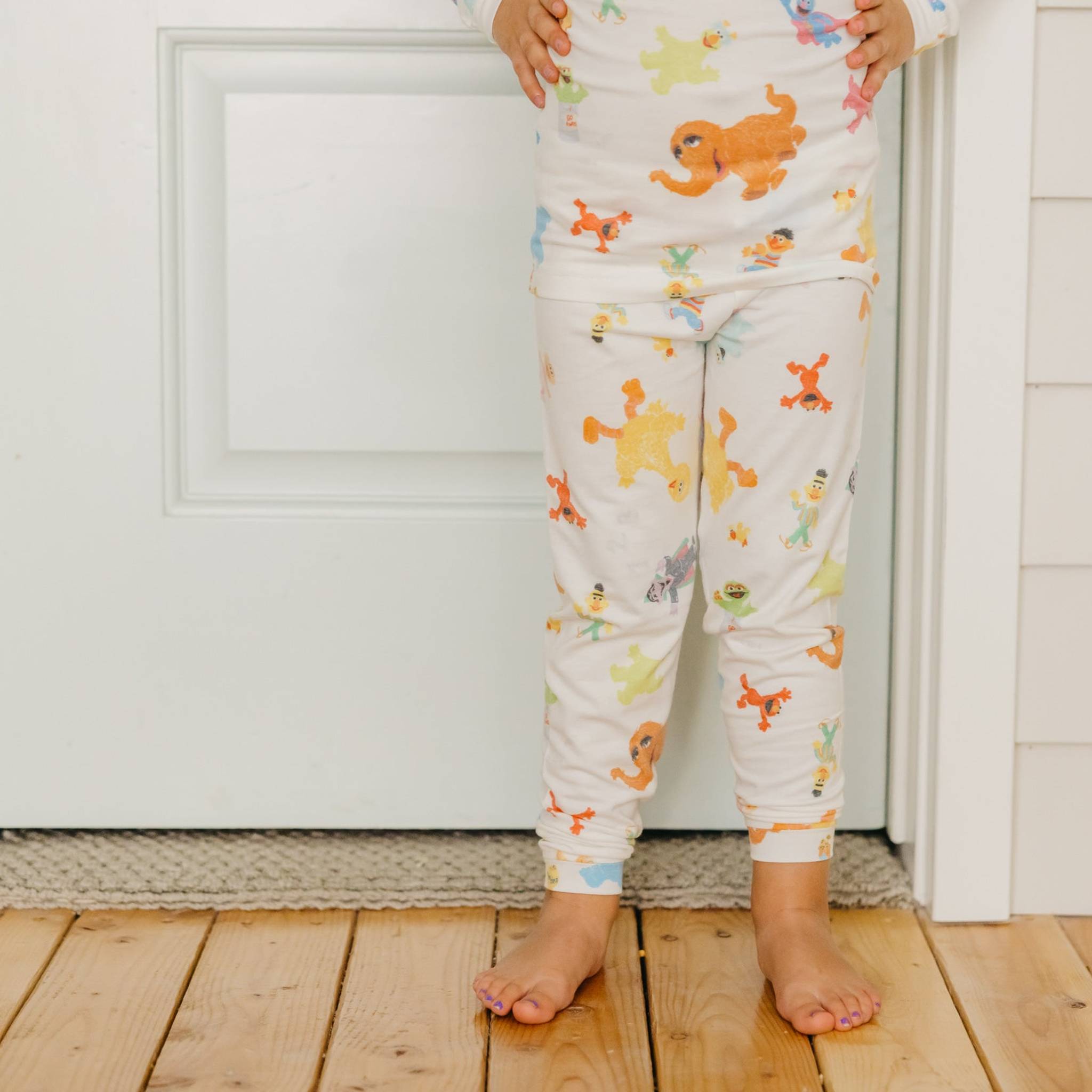2pc Long Sleeve Pajama Set - Sesame Friends
