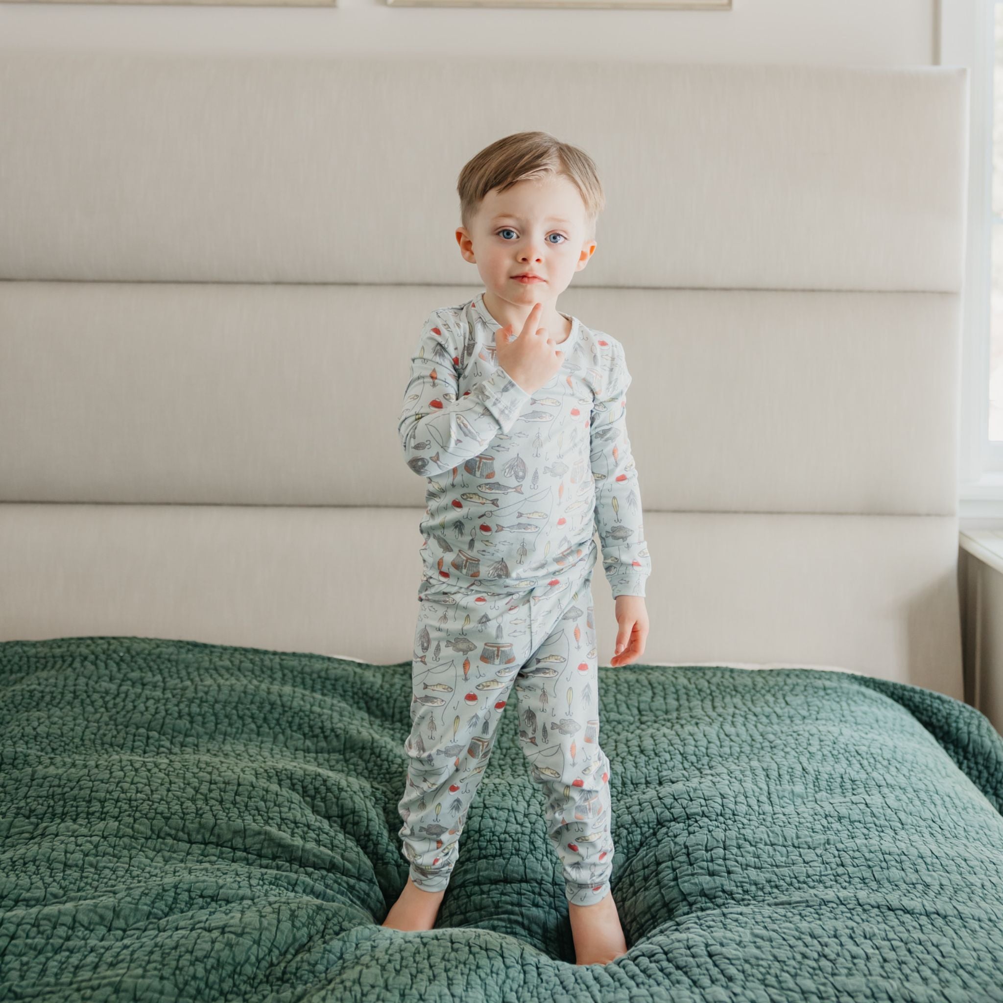 2pc Long Sleeve Pajama Set - Trout