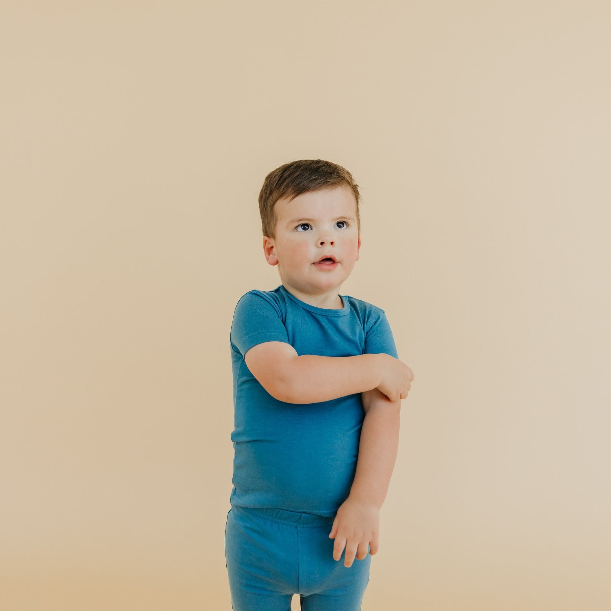2pc Short Sleeve Pajama Set - Steel