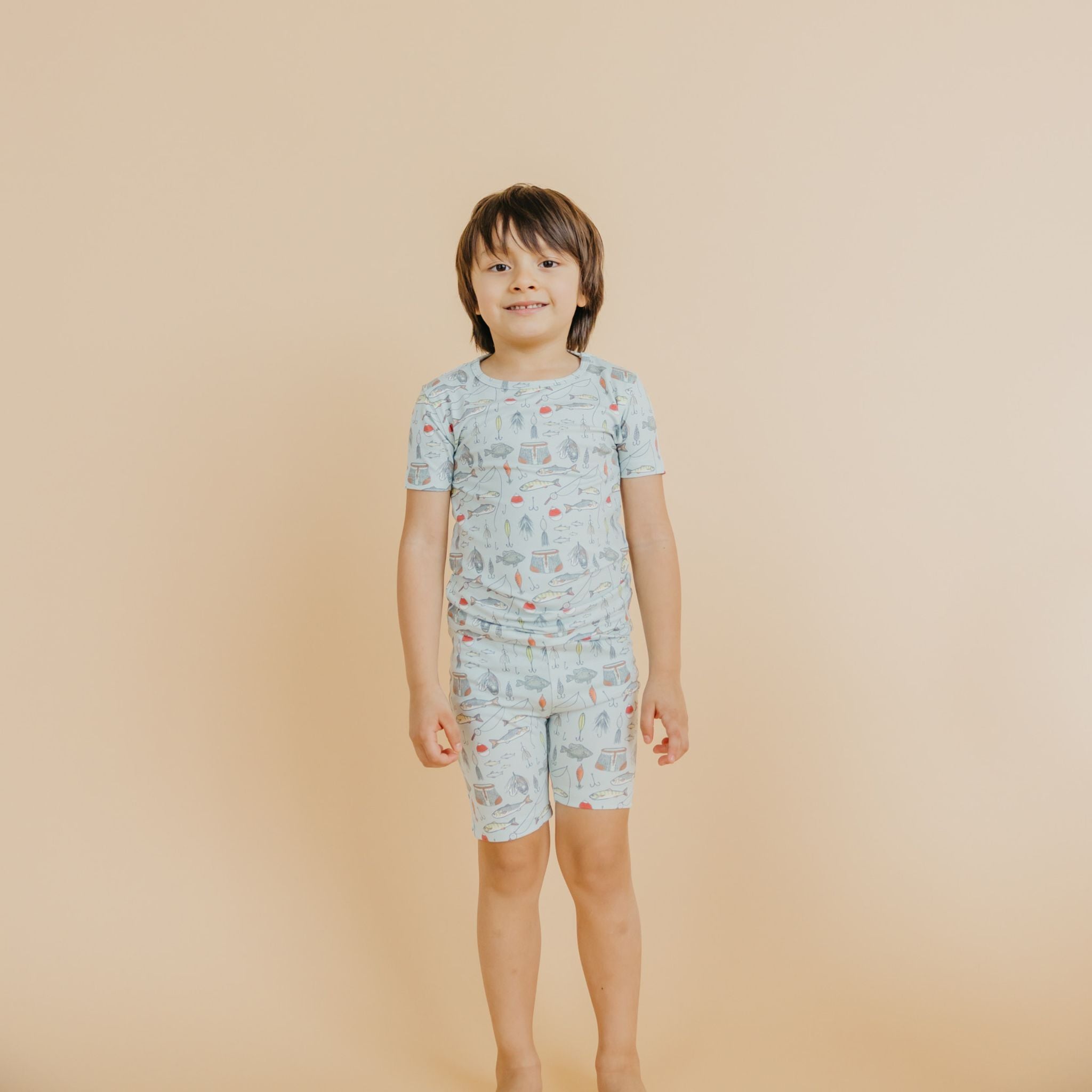 2pc Short Sleeve Pajama Set - Trout