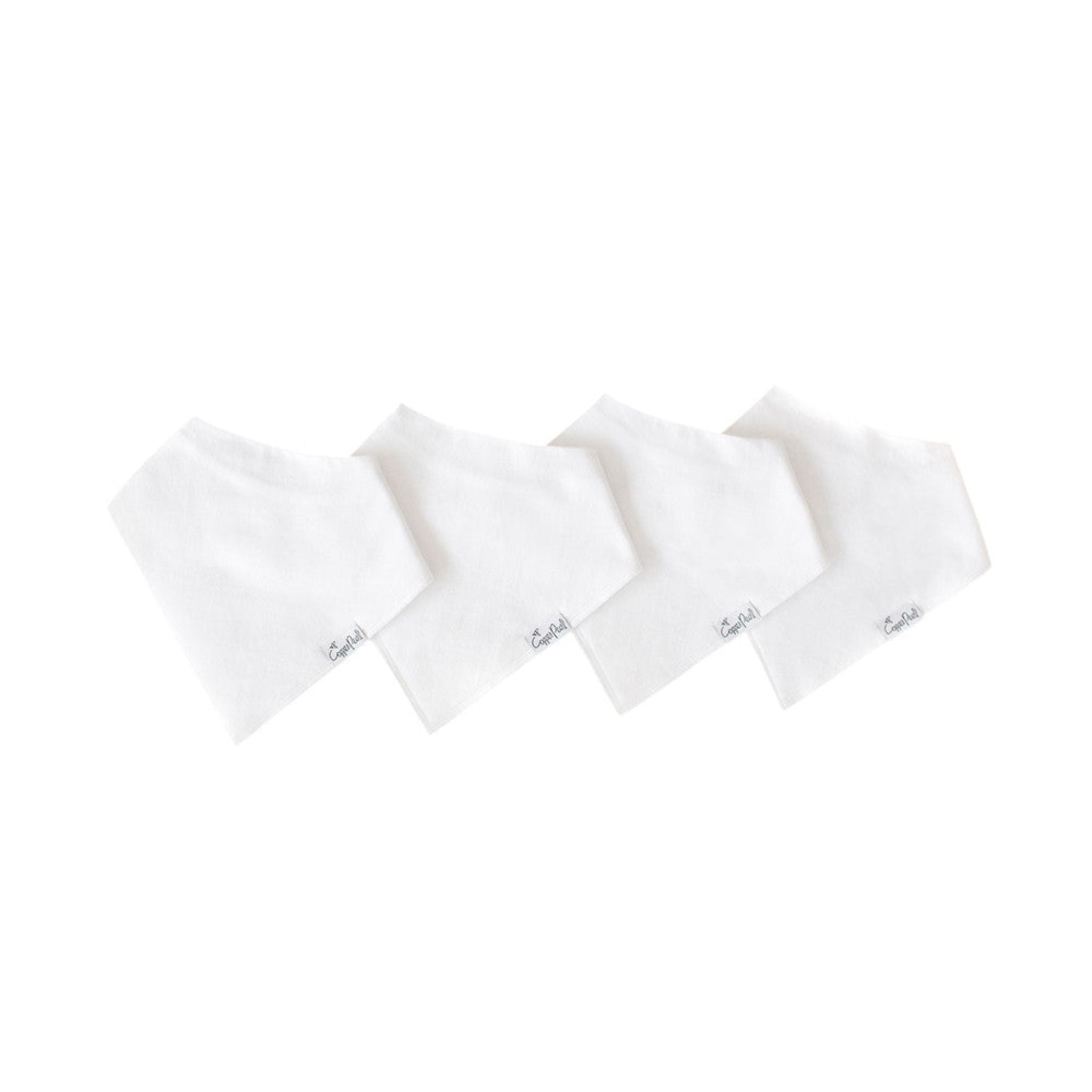 Baby Bandana Bibs - White Basics