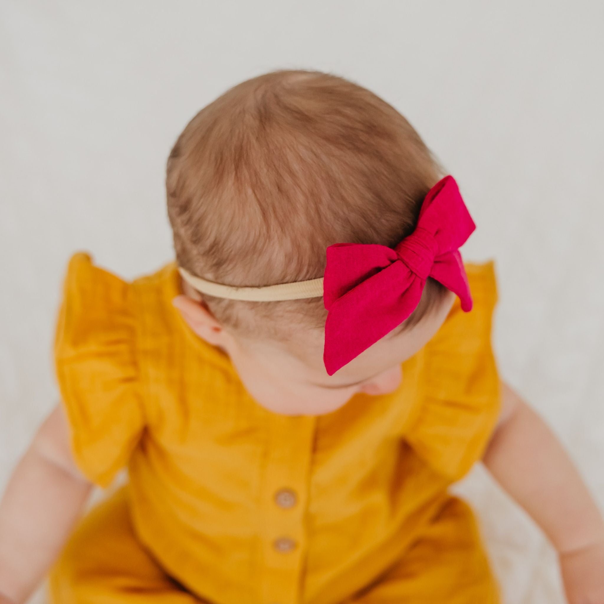 Classic Nylon Bow - Raspberry