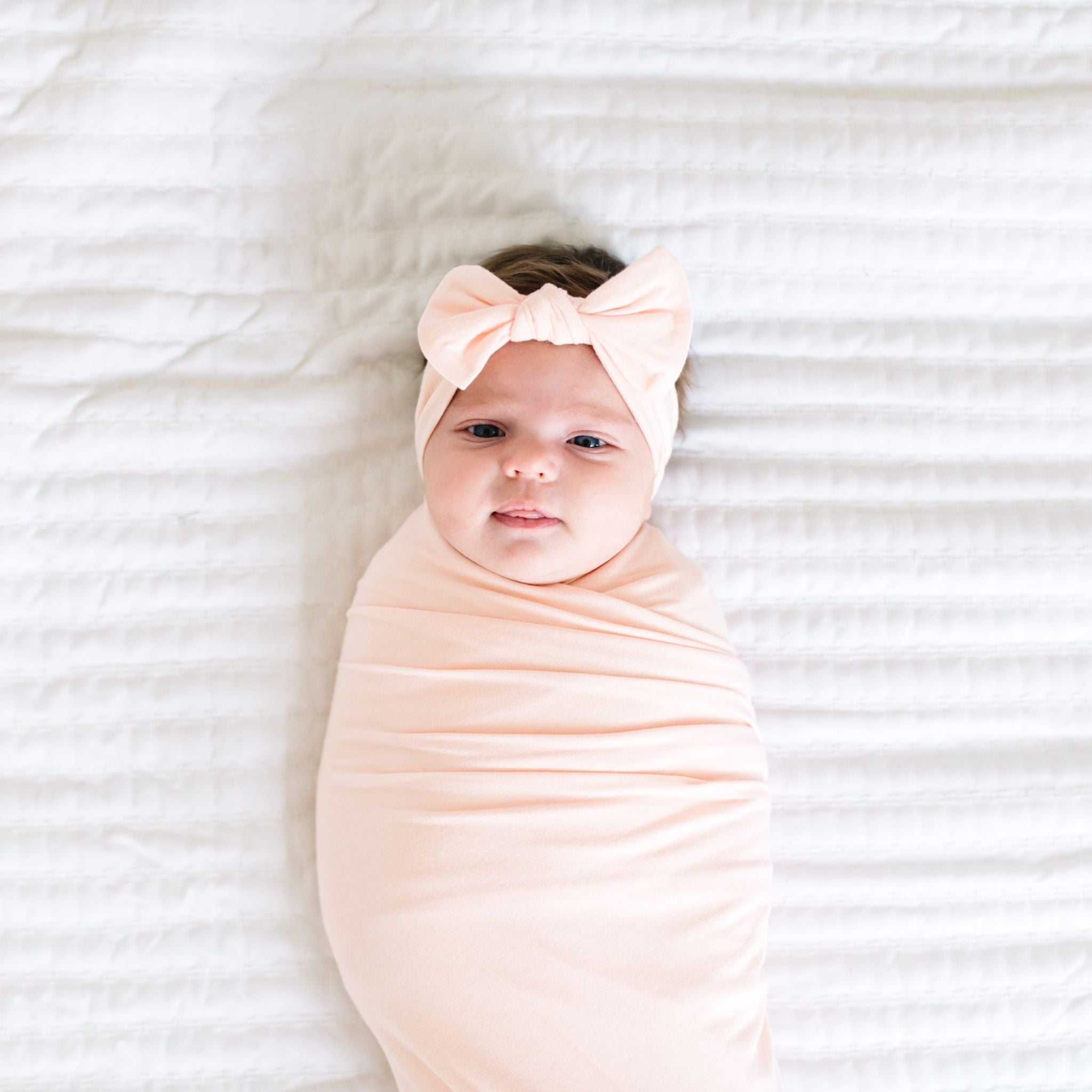 Knit Swaddle Blanket - Blush