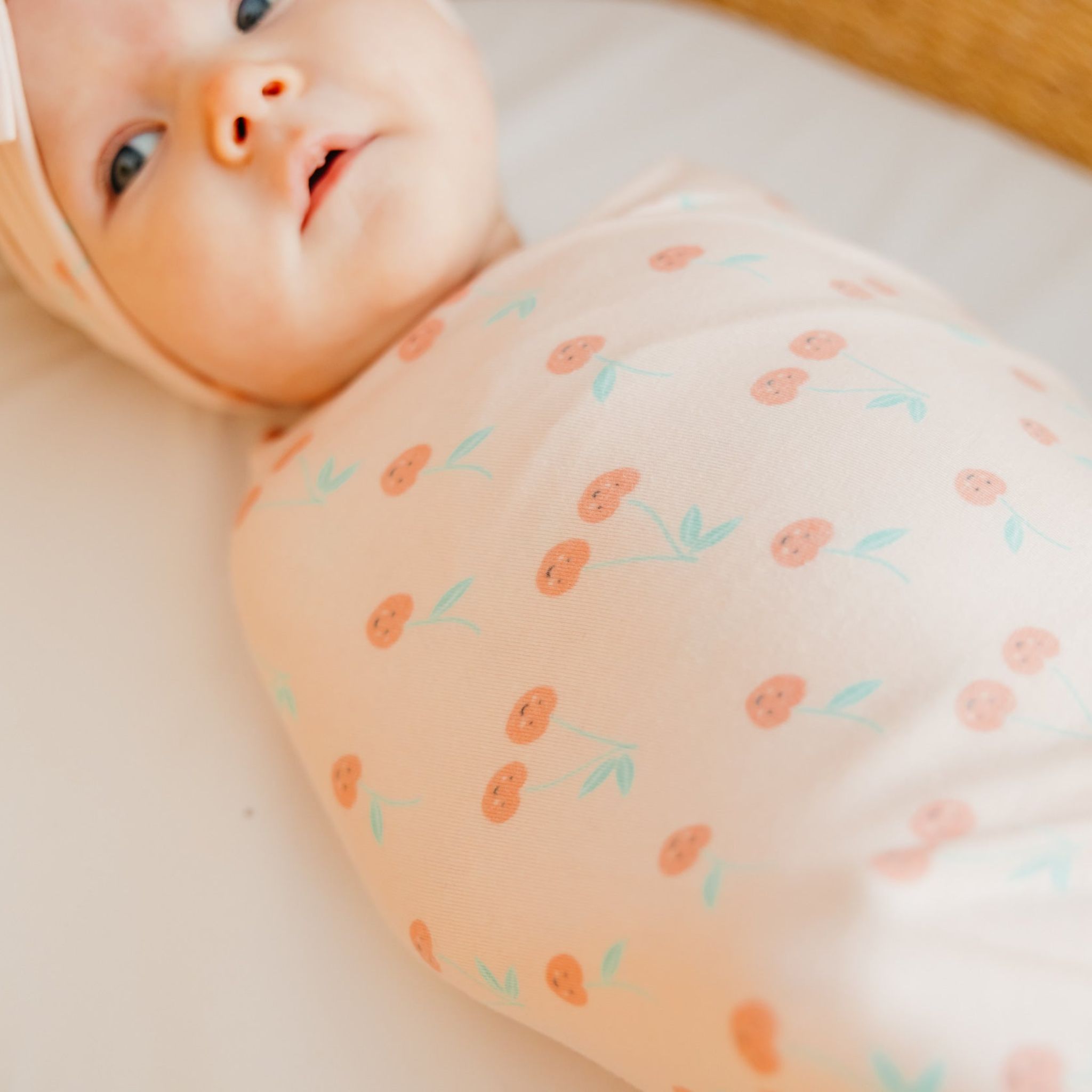 Knit Swaddle Blanket - Cheery