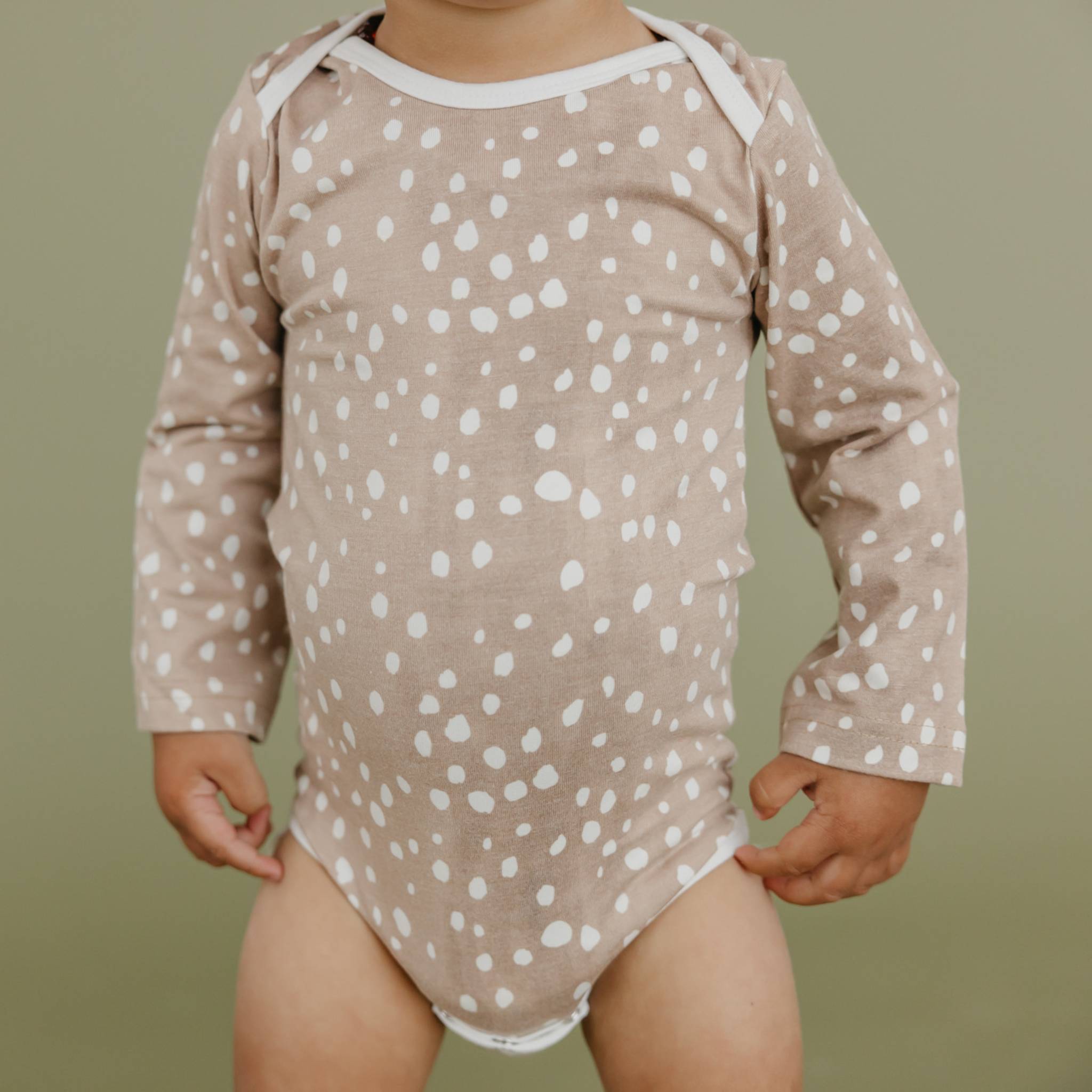 Long Sleeve Bodysuit - Fawn
