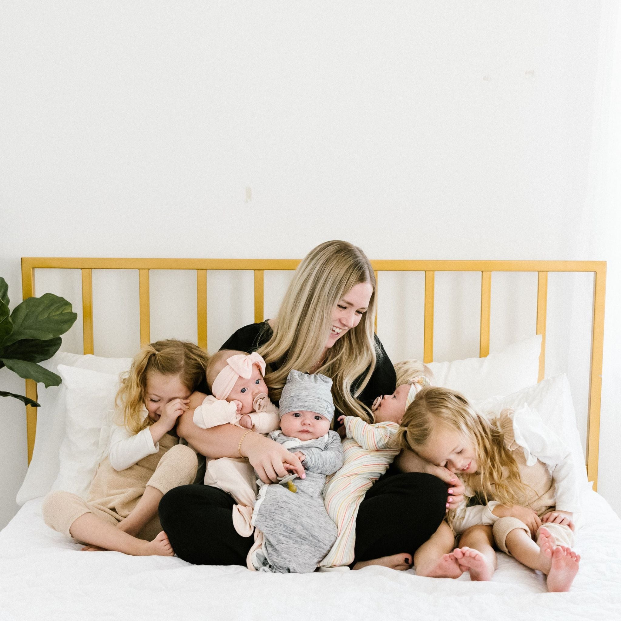 Newborn Knotted Gown - Blush