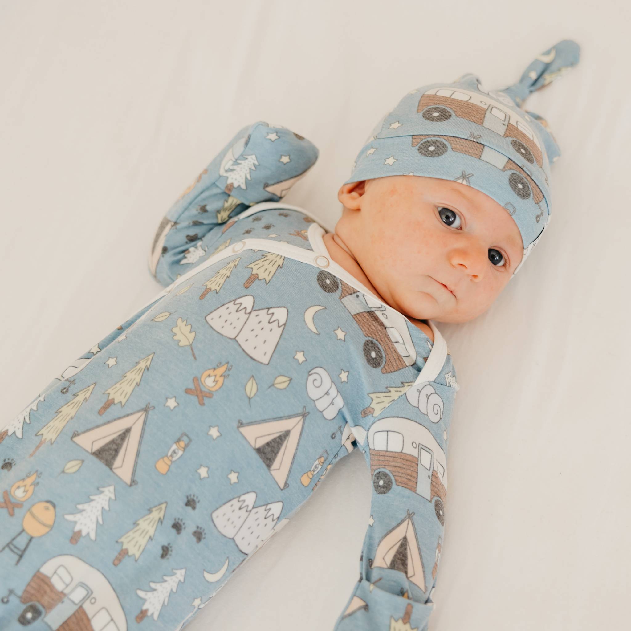 Newborn Knotted Gown - Bridger