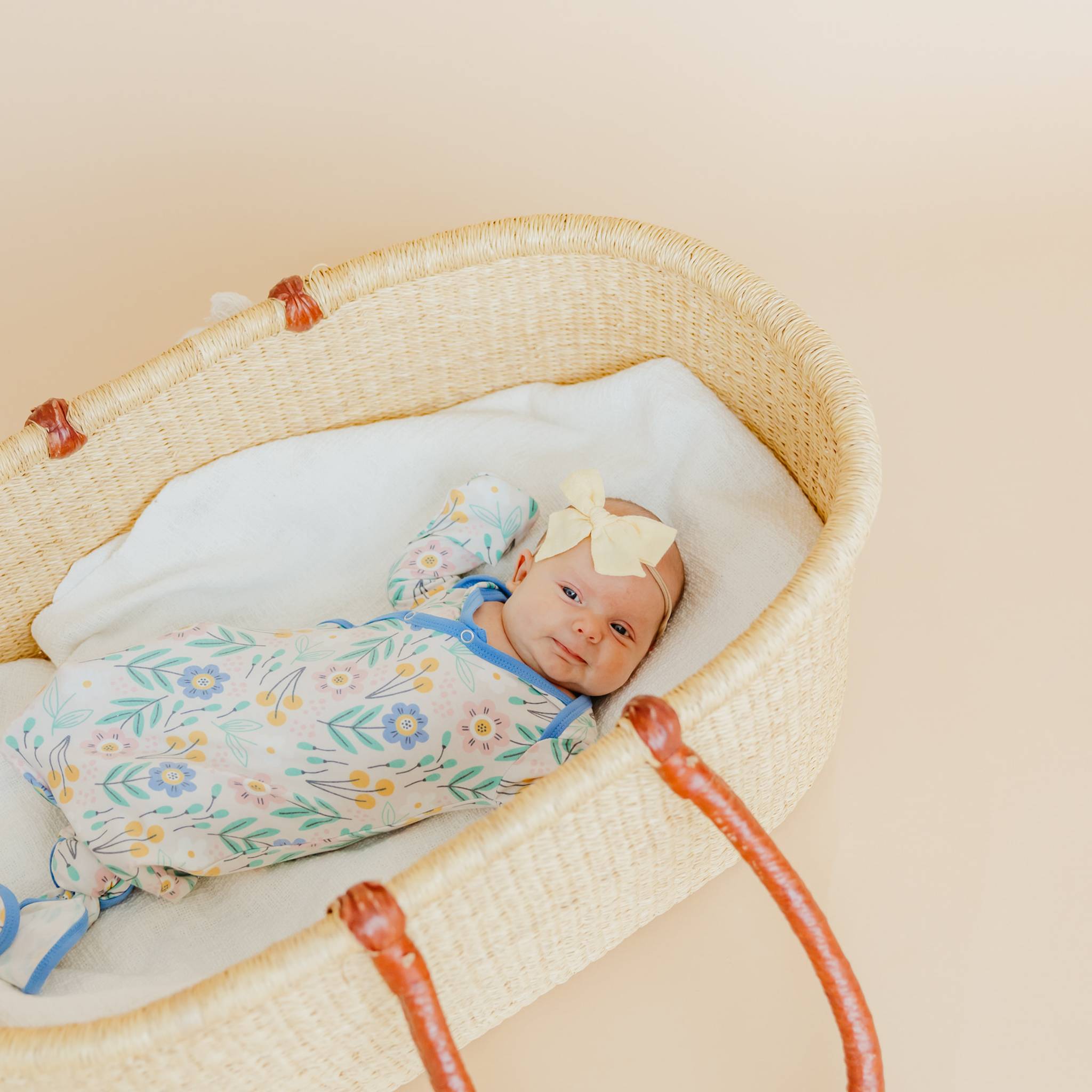 Newborn Knotted Gown - Clara
