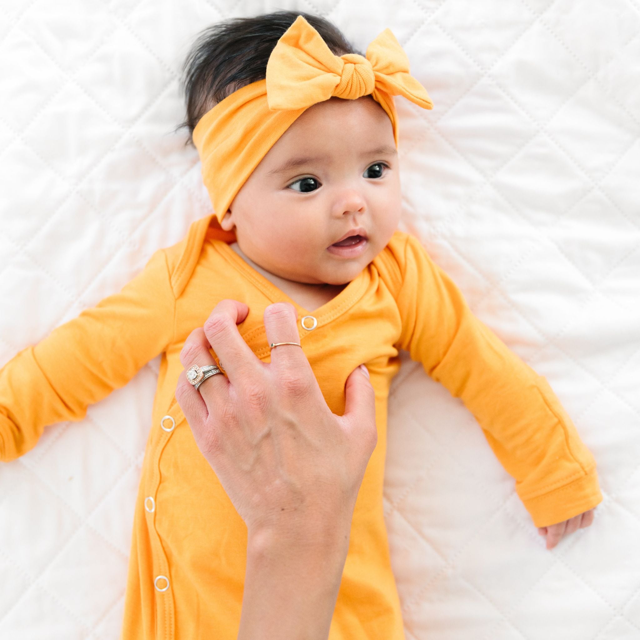 Newborn Knotted Gown - Solar