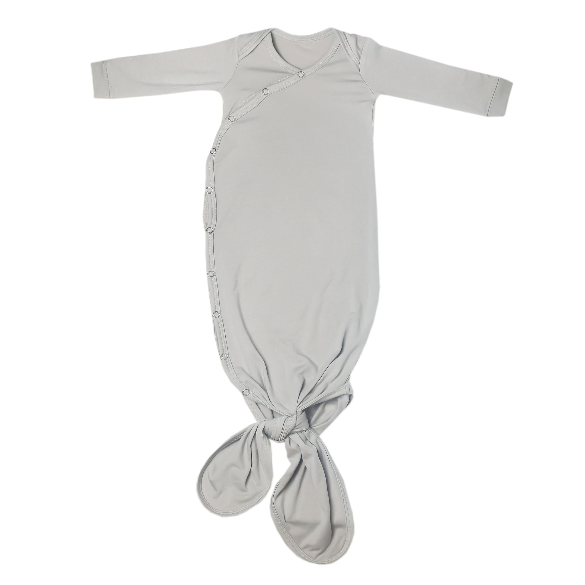 Newborn Knotted Gown - Stone
