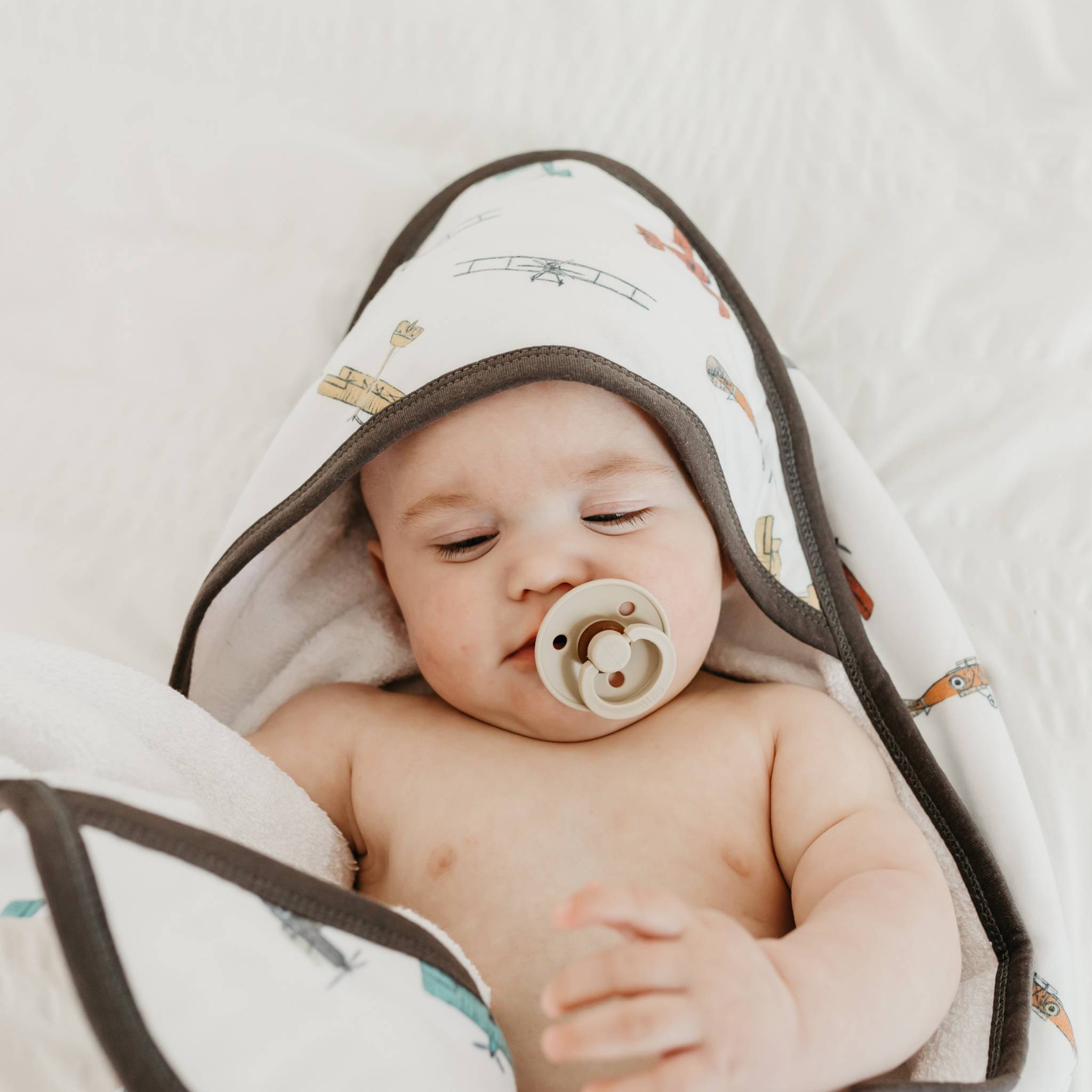 Premium Baby Knit Hooded Towel - Ace