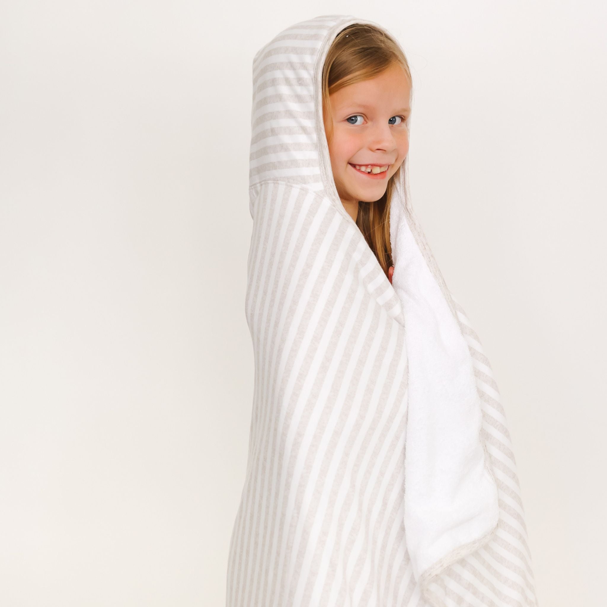 Premium Big Kid Hooded Towel - Coastal