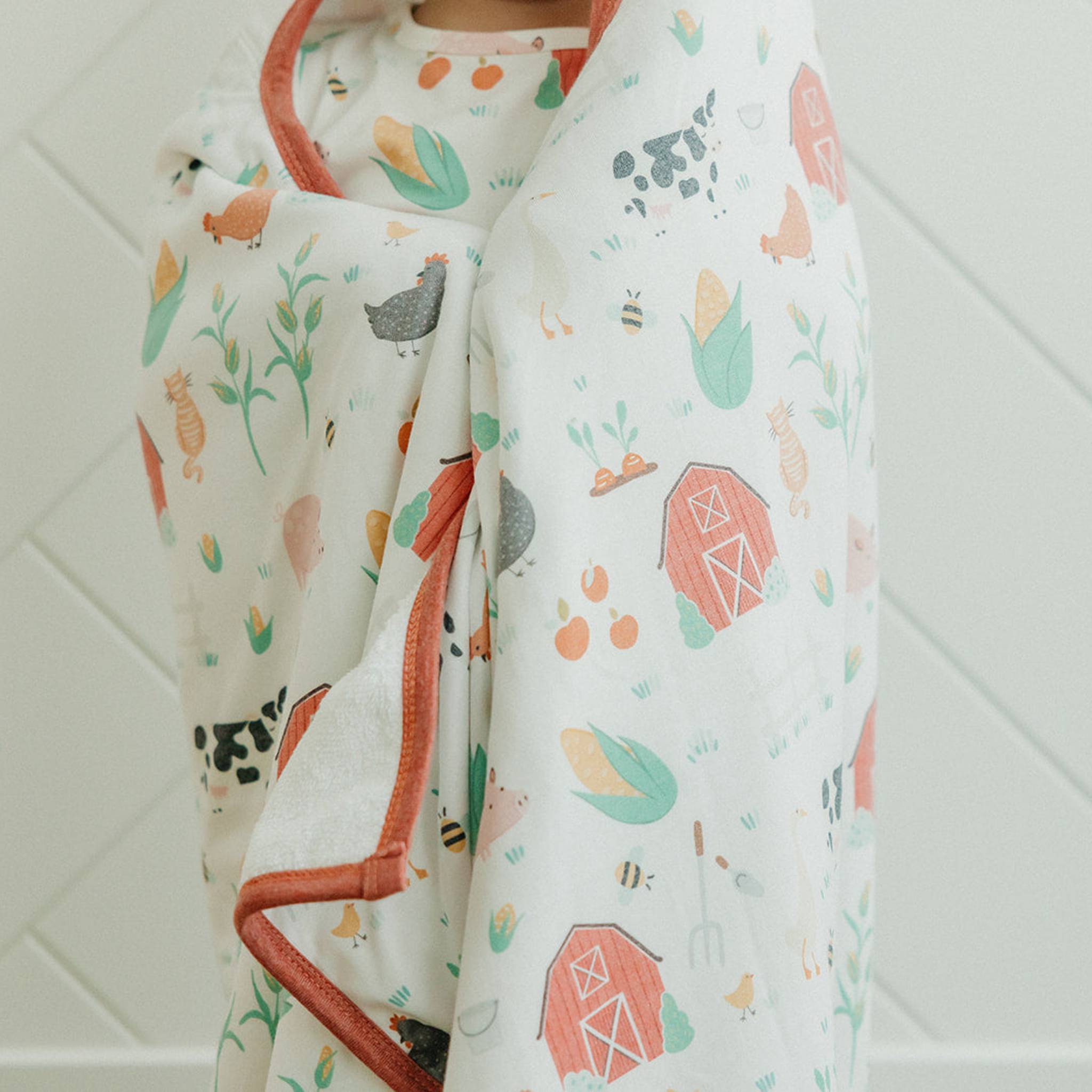 Premium Big Kid Hooded Towel - Farmstead
