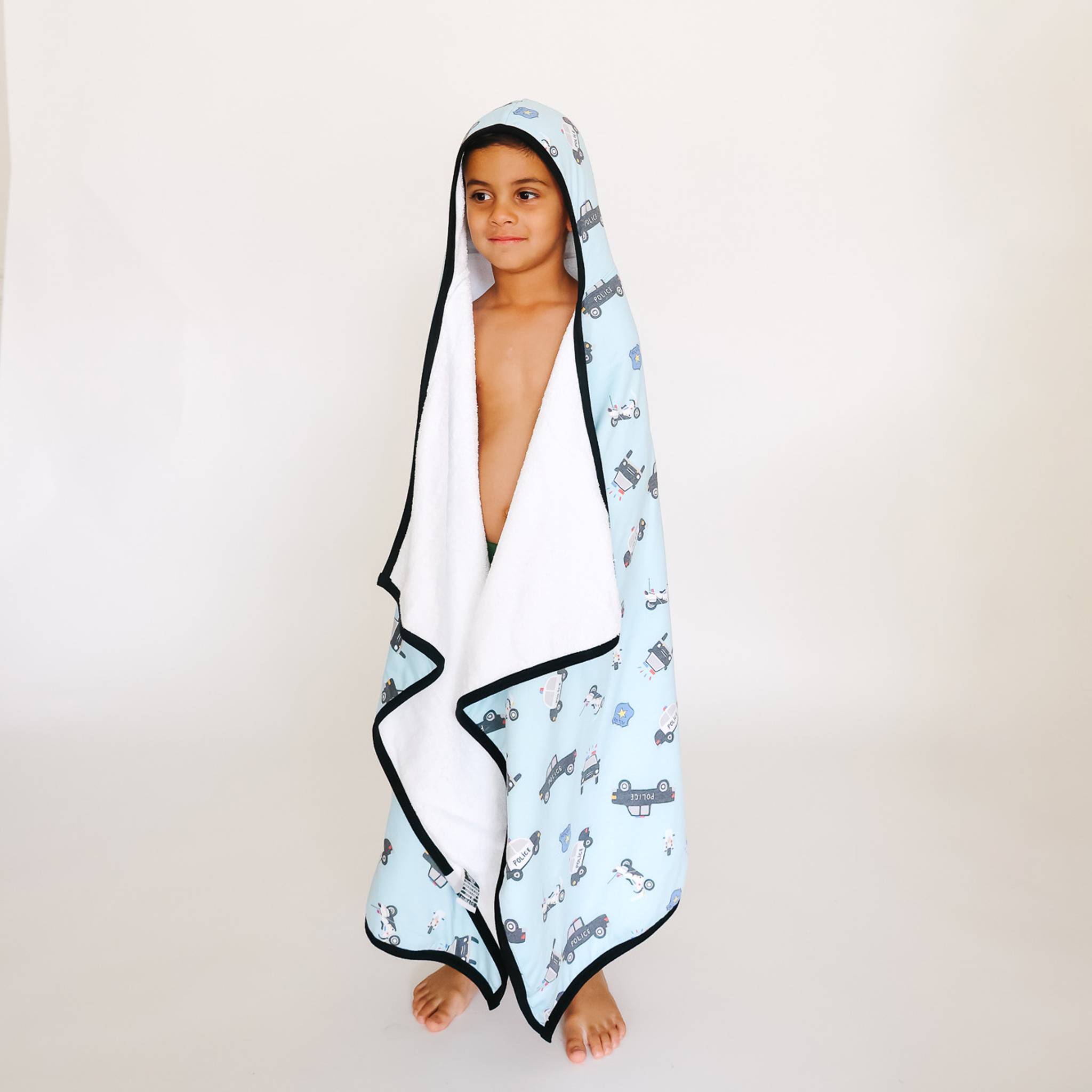 Premium Big Kid Hooded Towel - Leo