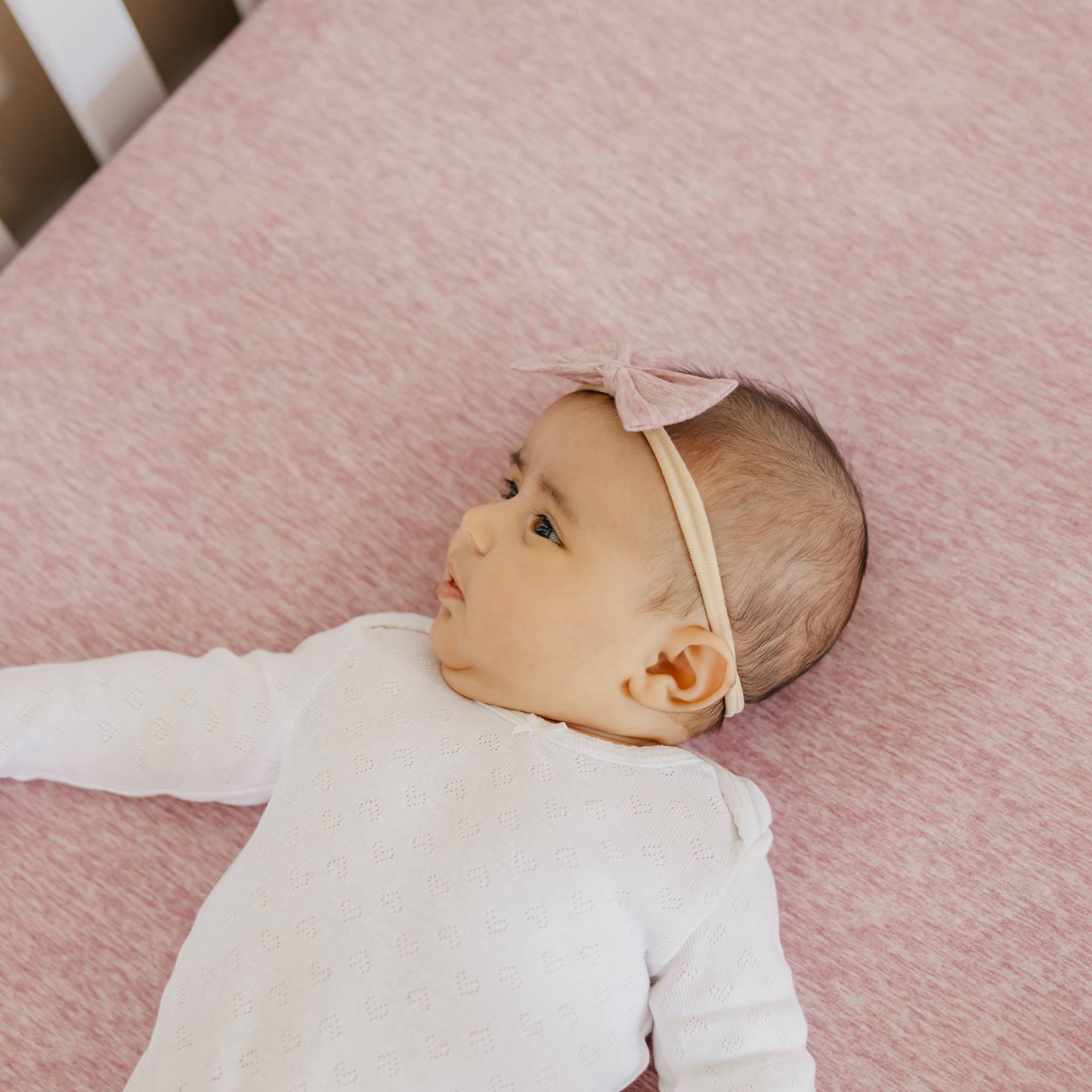 Premium Knit Fitted Crib Sheet - Maeve