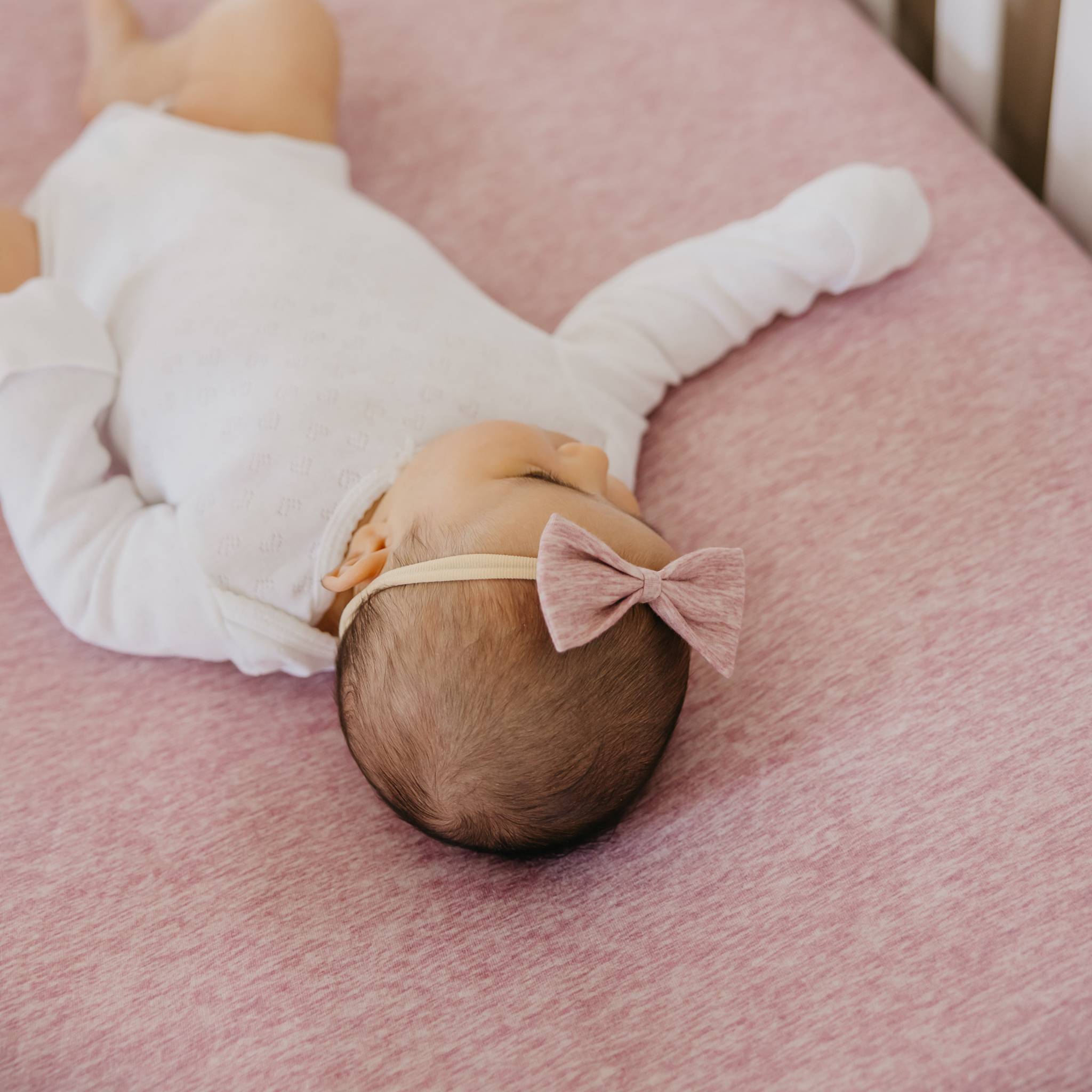 Premium Knit Fitted Crib Sheet - Maeve