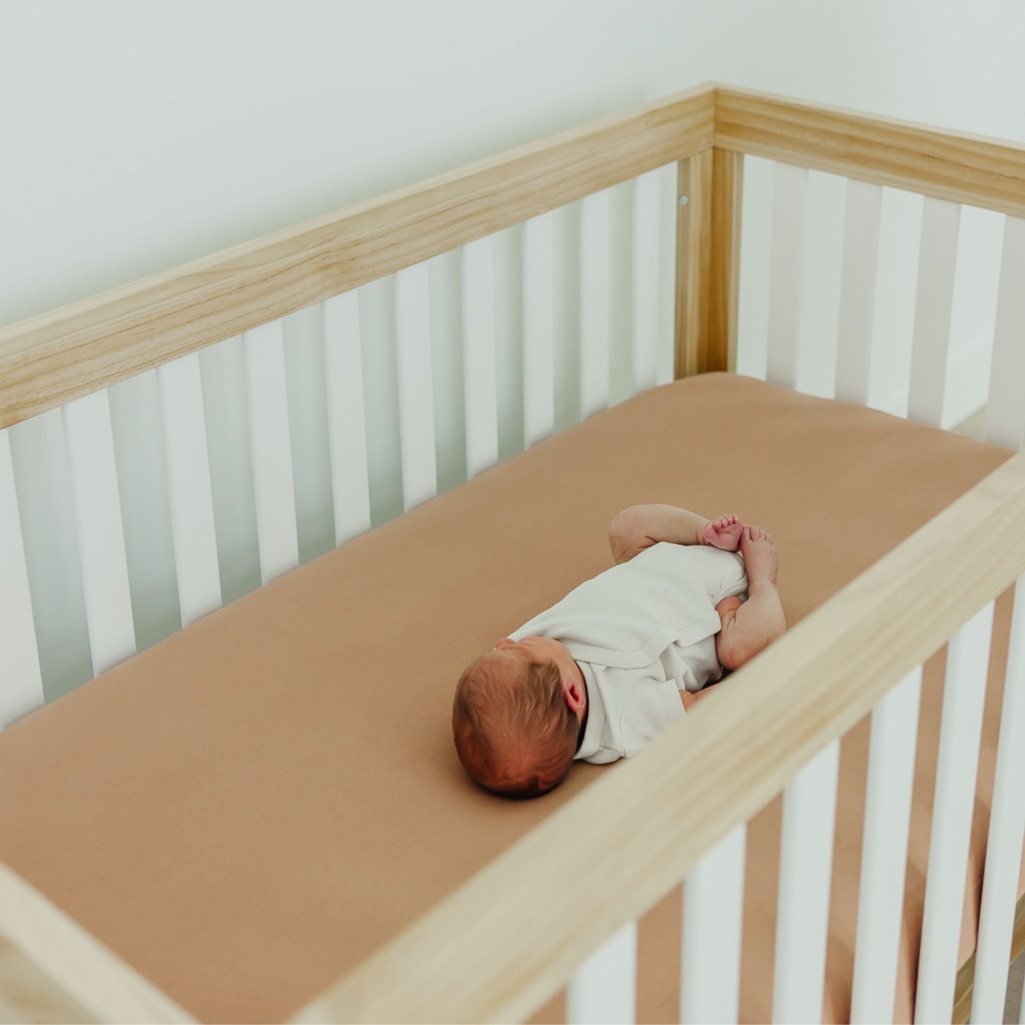 Premium Knit Fitted Crib Sheet - Pecan