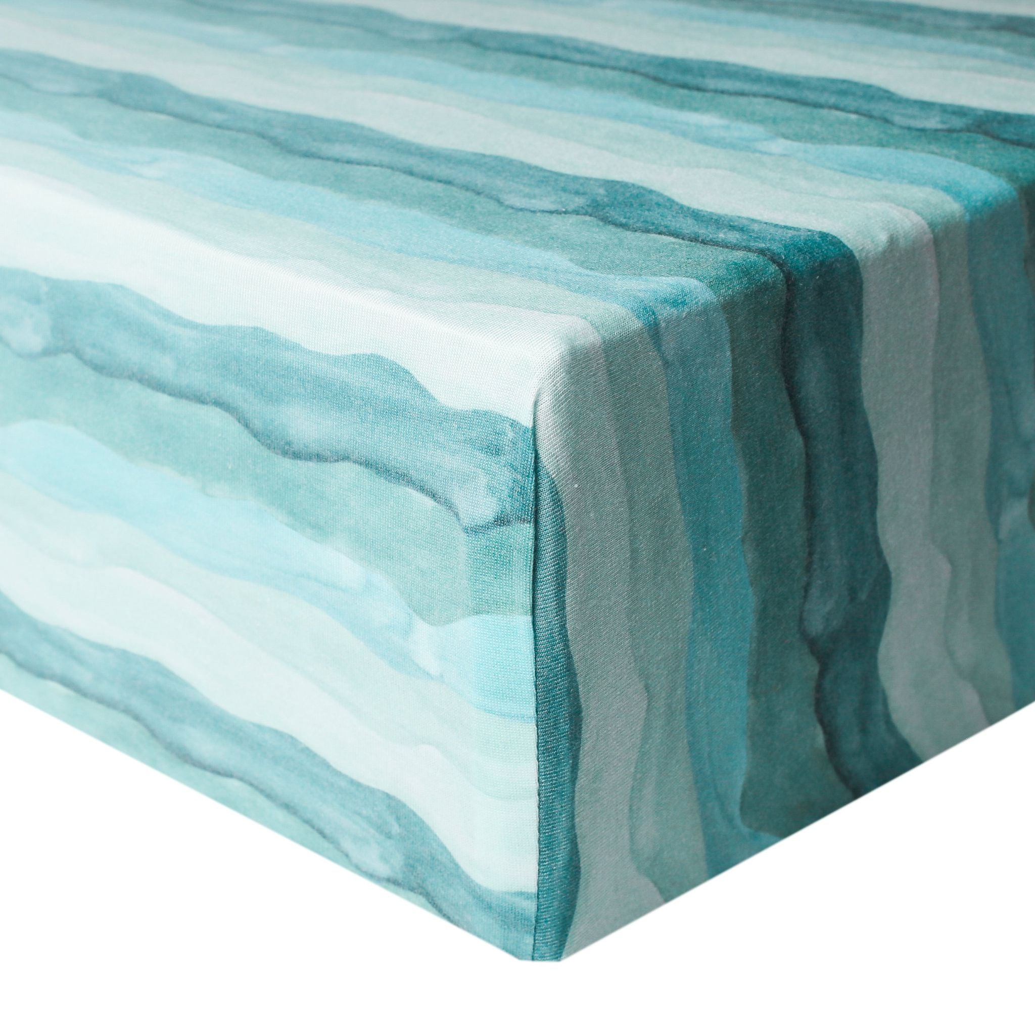 Premium Knit Fitted Crib Sheet - Waves