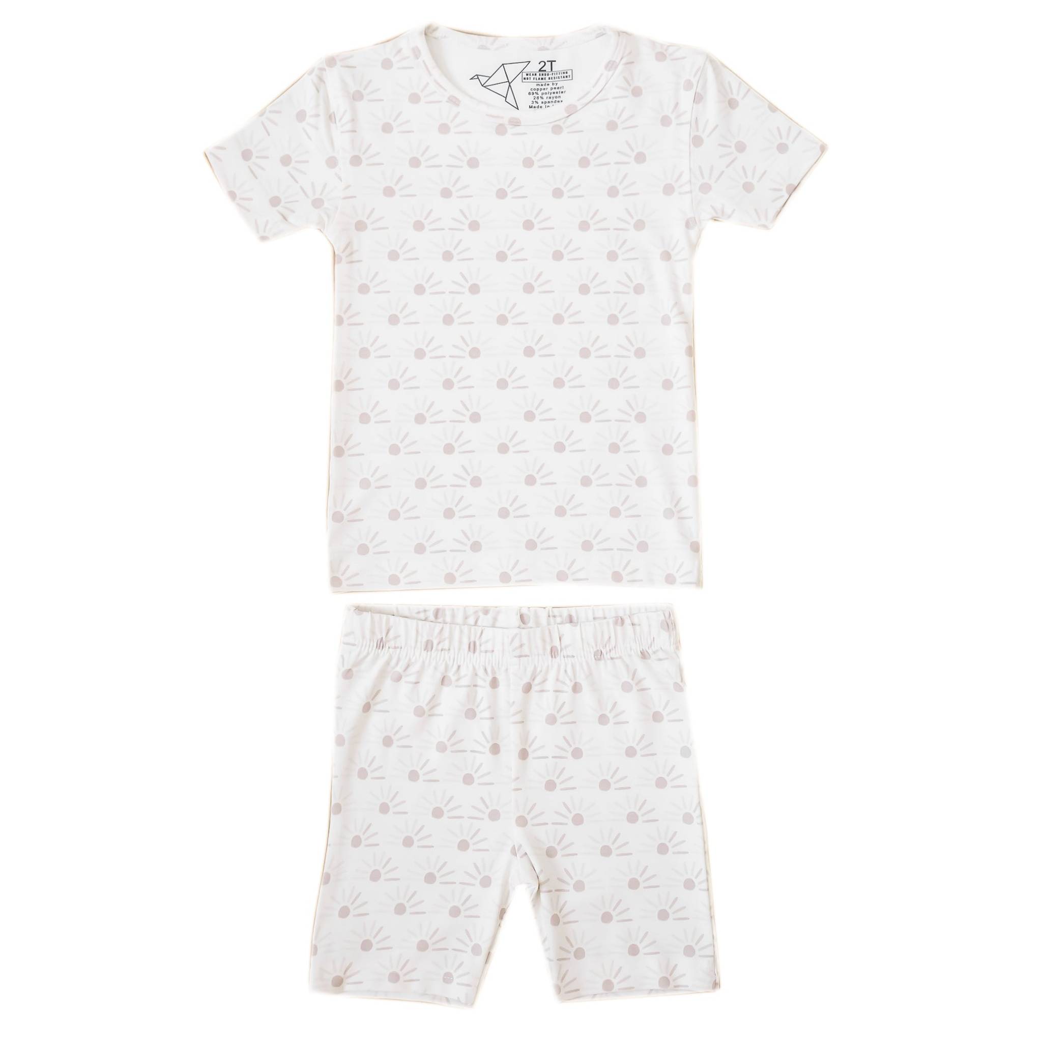2pc Short Sleeve Pajama Set - Shine