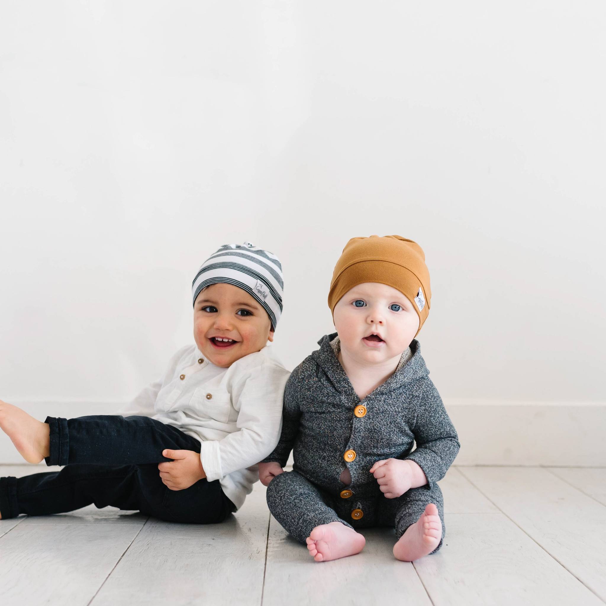 Top Knot Hat - Camel