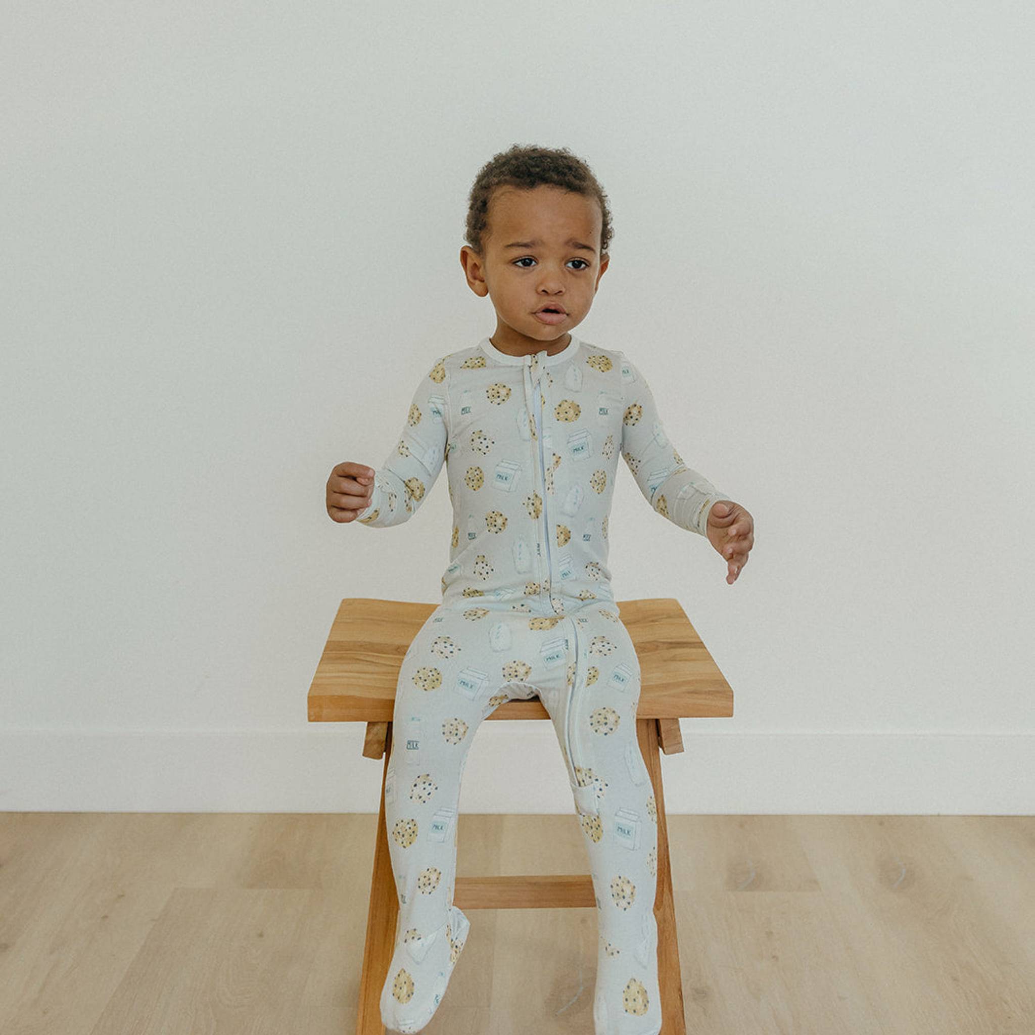 Zip-Up Footie Pajama - Chip