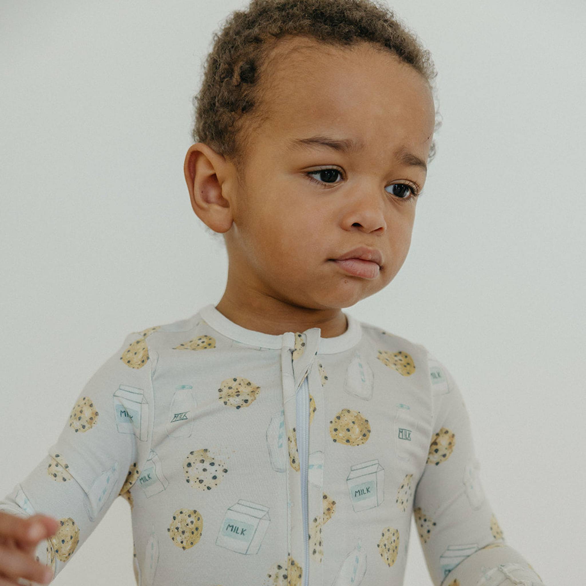 Zip-Up Footie Pajama - Chip