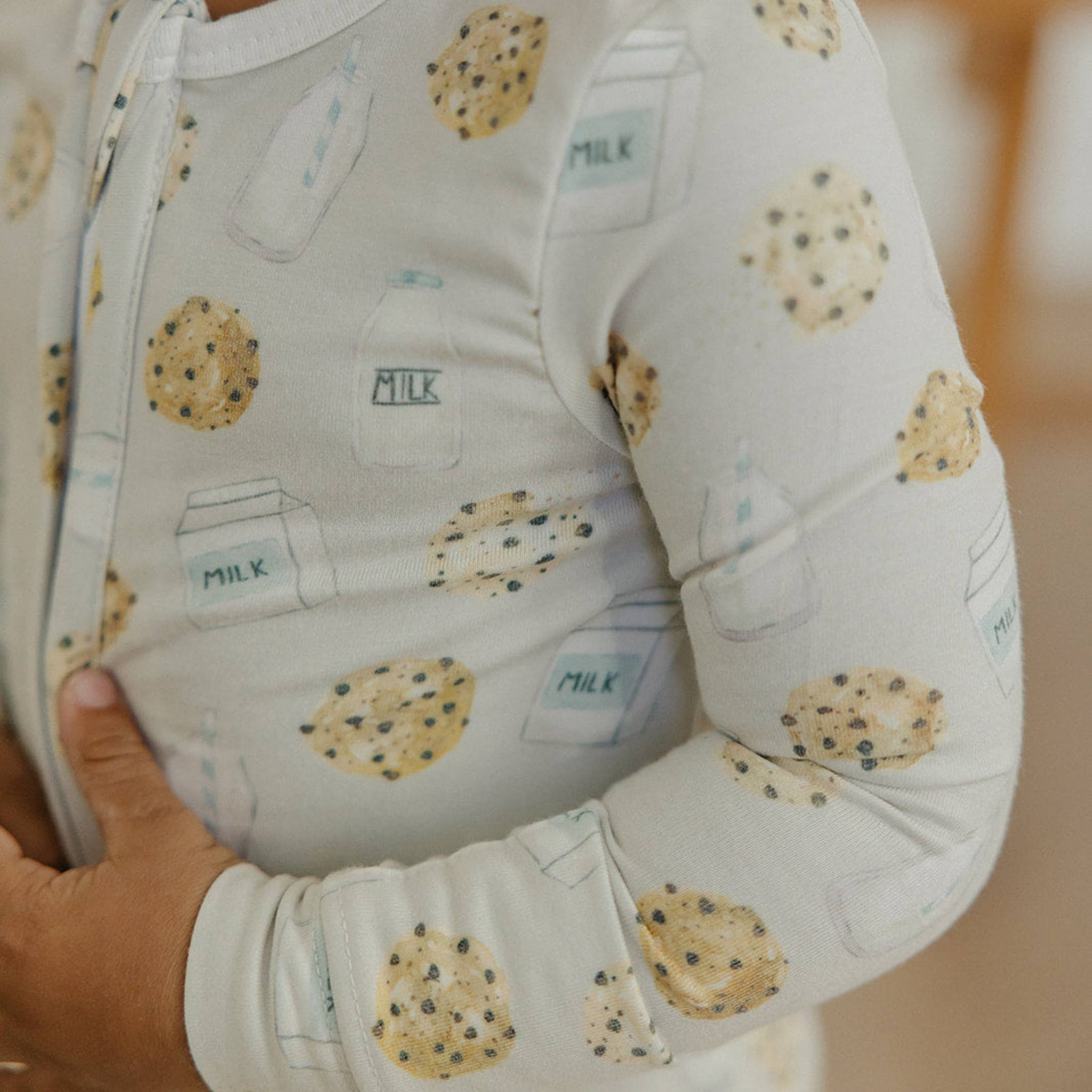 Zip-Up Footie Pajama - Chip