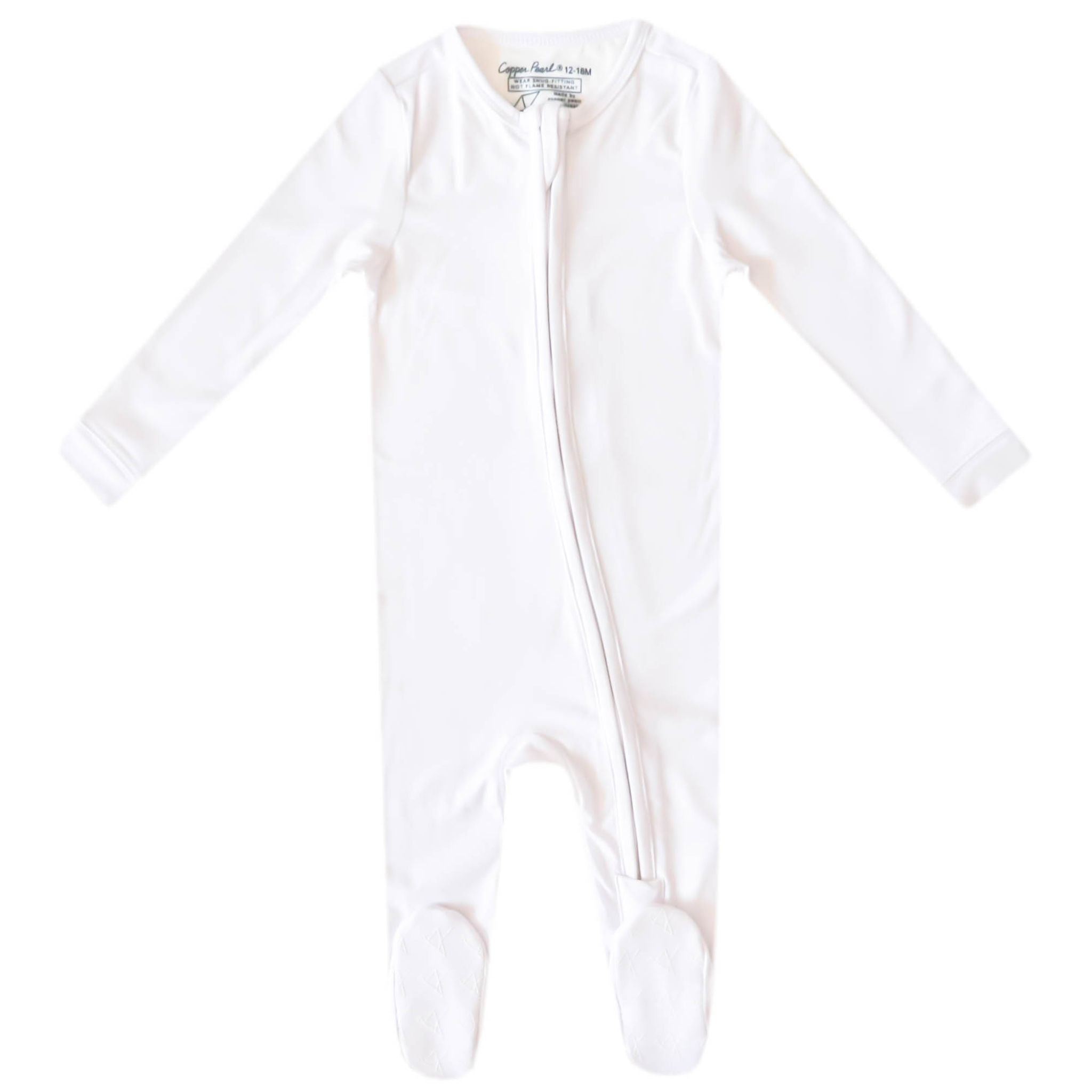 Zip-Up Footie Pajama - Dove