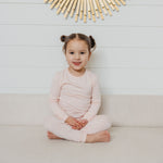 2pc Long Sleeve Pajama Set - Blush