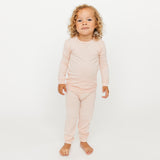 2pc Long Sleeve Pajama Set - Blush