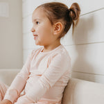 2pc Long Sleeve Pajama Set - Blush