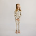 2pc Long Sleeve Pajama Set - Chip