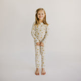 2pc Long Sleeve Pajama Set - Chip