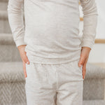 2pc Long Sleeve Pajama Set - Oat
