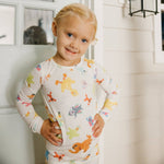 2pc Long Sleeve Pajama Set - Sesame Friends