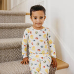 2pc Long Sleeve Pajama Set - Sesame Scribbles