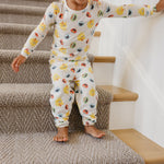 2pc Long Sleeve Pajama Set - Sesame Scribbles