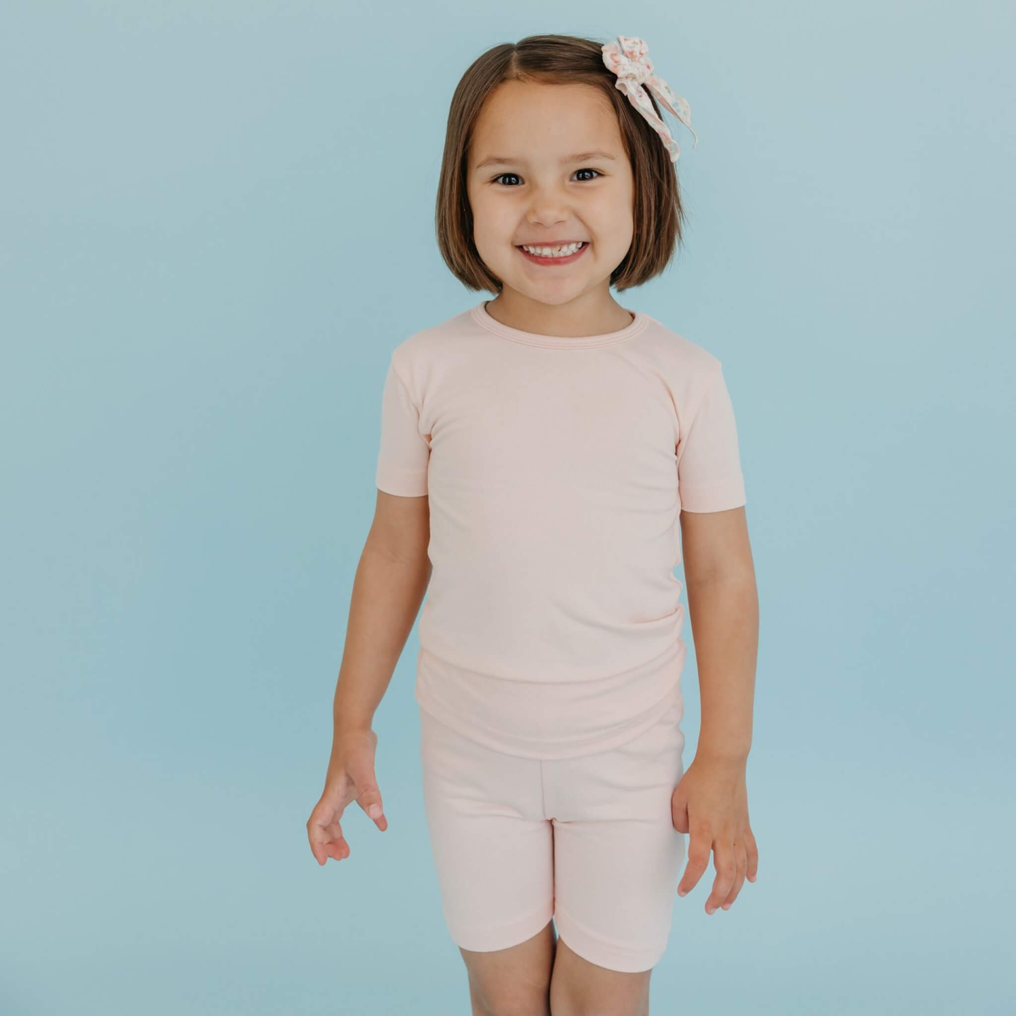 2pc Short Sleeve Pajama Set - Blush