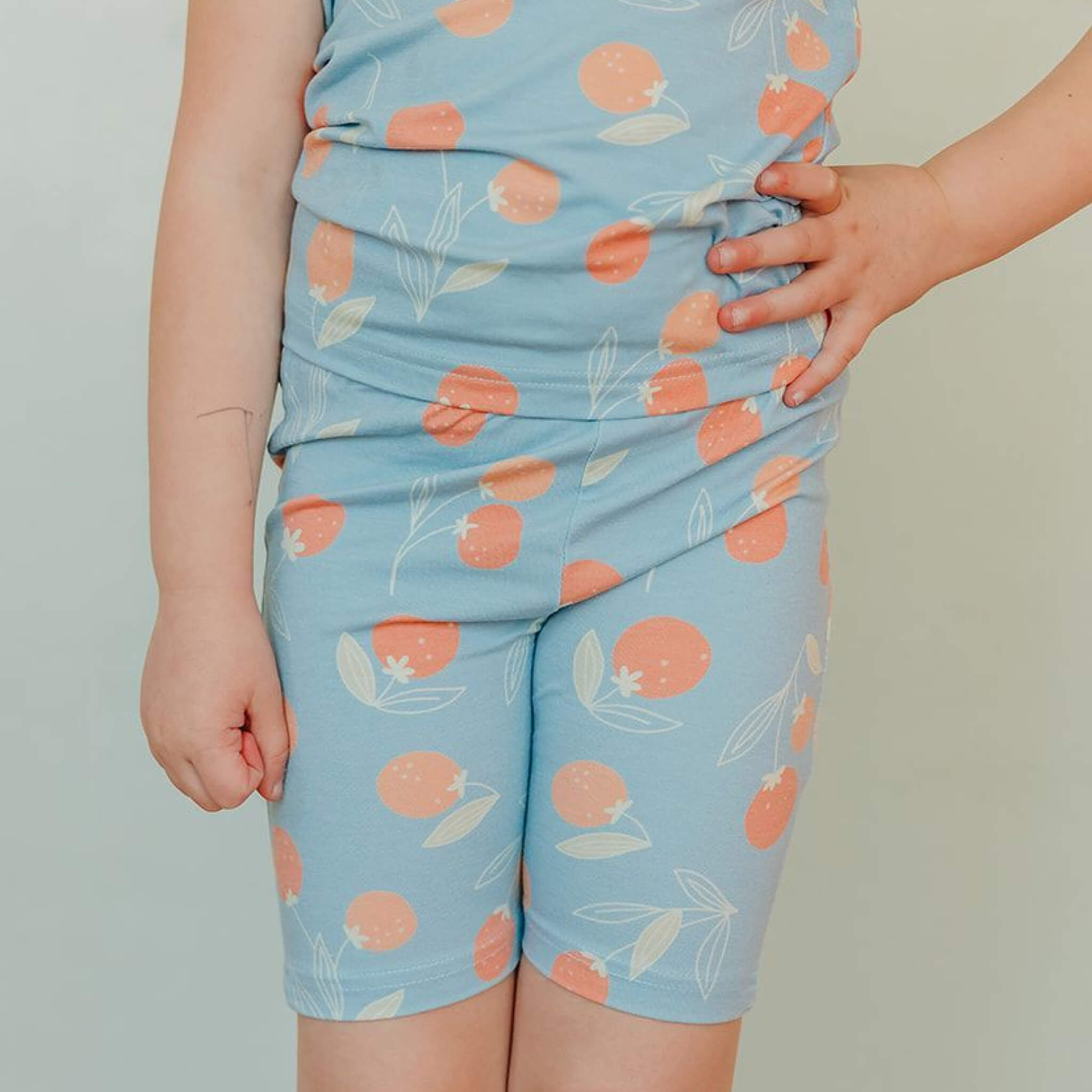 2pc Short Sleeve Pajama Set - Clementine