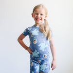 2pc Short Sleeve Pajama Set - Cookie Monster