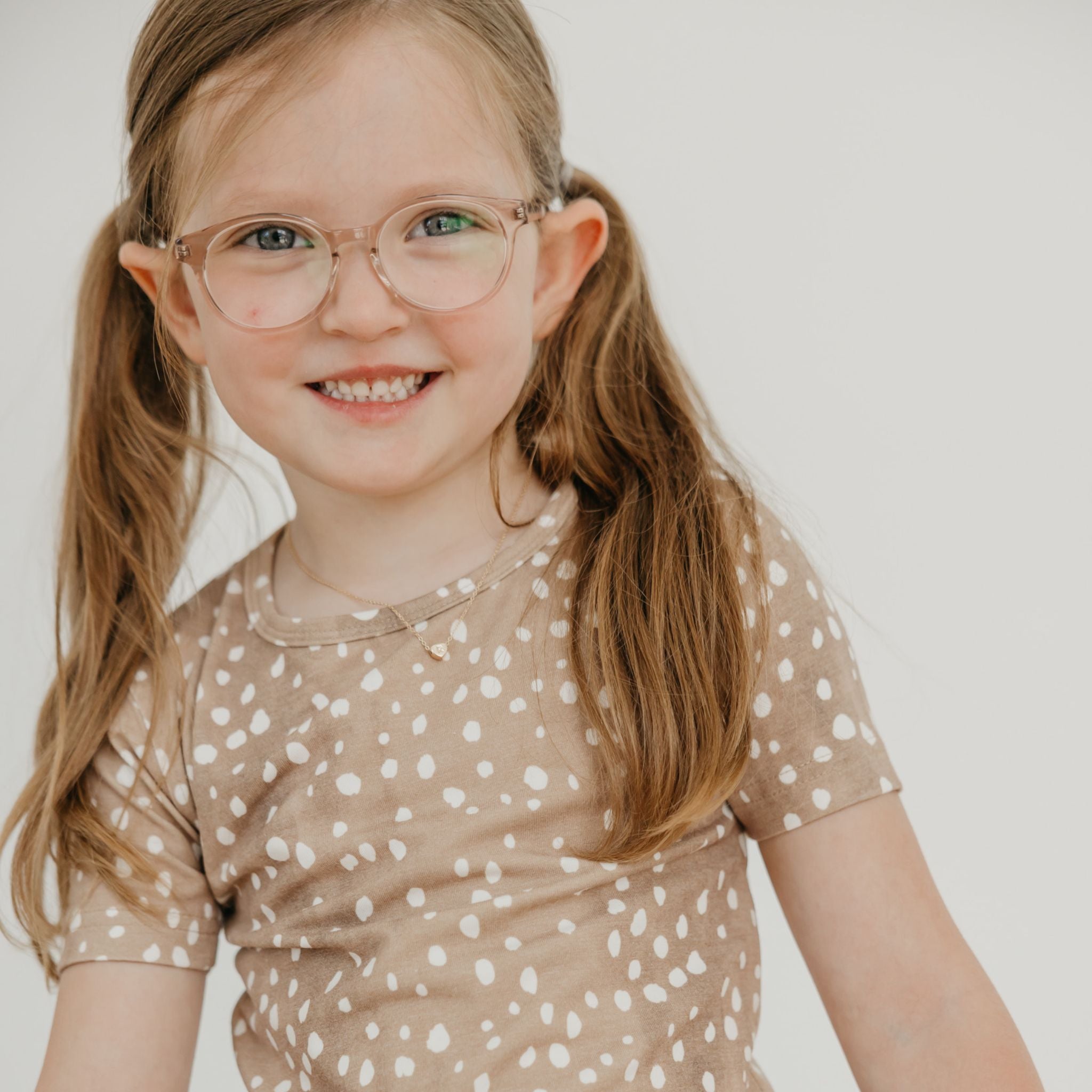 2pc Short Sleeve Pajama Set - Fawn