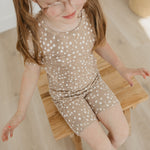 2pc Short Sleeve Pajama Set - Fawn