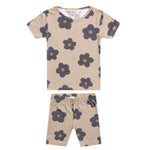 2pc Short Sleeve Pajama Set - Gemma In Tan