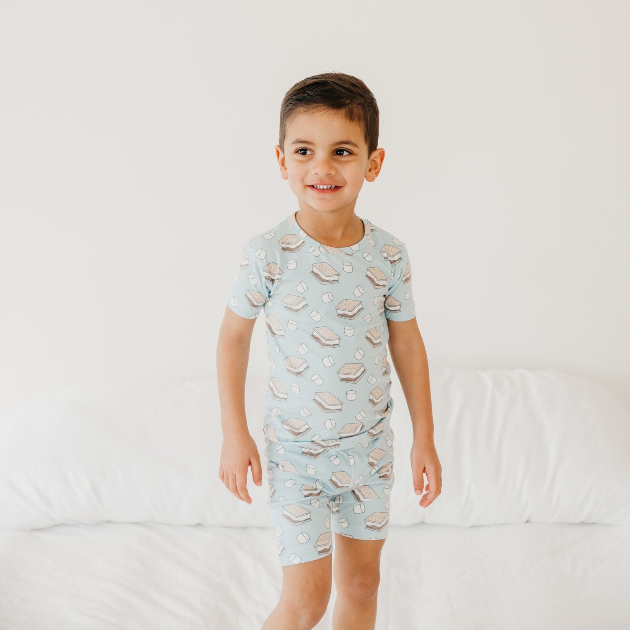 2pc Short Sleeve Pajama Set - S'mores