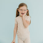 2pc Short Sleeve Pajama Set - Sandy