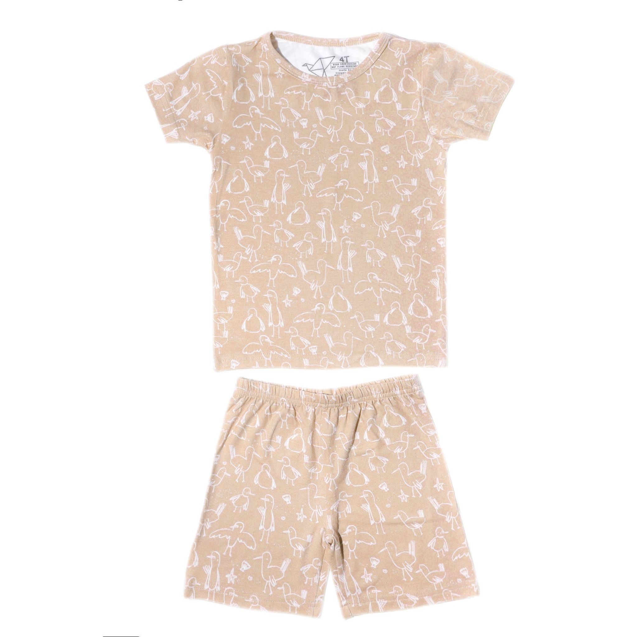 2pc Short Sleeve Pajama Set - Sandy