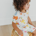 2pc Short Sleeve Pajama Set - Sesame Friends